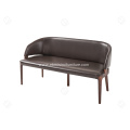 High density foam faux leather solid wood sofa